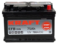 Аккумулятор Kraft EFB (75 Ah)