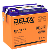 Аккумулятор Delta GEL 12-55 (12V / 55Ah)