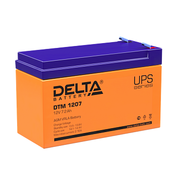 Аккумулятор Delta DTM 1207 (12V / 7.2Ah)