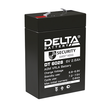 Аккумулятор Delta DT 6028 (6В/2.8 А·ч)