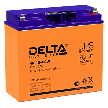 Аккумулятор Delta HR 12-80W (12В/20 А·ч)