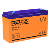 Аккумулятор Delta HR 6-15 (6V / 15Ah)