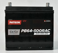 Аккумулятор Patron Asia (64 Ah) D23 PB64-500RAC