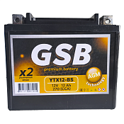 Аккумулятор GSB (12 Ah) YTX12-BS
