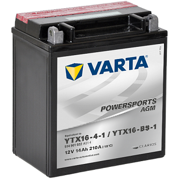 Аккумулятор Varta Powersports AGM TX16-4/TX16-BS (14 А·ч) 514902021