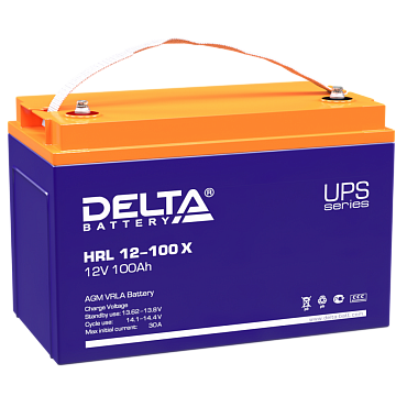 Аккумулятор Delta HRL-X 12-100 (12В/100 А·ч)