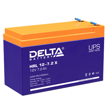 Аккумулятор Delta HRL-X 12-7.2 (12В/7.2 А·ч)