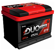 Аккумулятор DUO Power EFB (60 Ah)