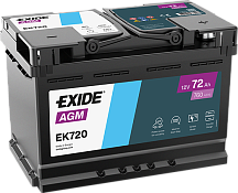 Аккумулятор Exide AGM EK720 (72 Ah) 3661024037907