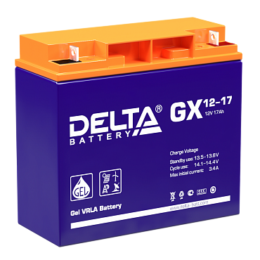 Аккумулятор Delta GX 12-17 (12V / 17Ah)