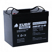 Аккумулятор ZUBR GP 12-80, NPP (12V / 80Ah)