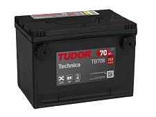 Аккумулятор Tudor Technica (70 Ah) TB708 L+ (БОЛТ. КЛЕМ.)
