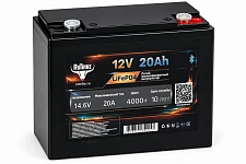 Литиевый аккумулятор Rutrike LiFePO4 (12V/20Ah/20A BT) 27288