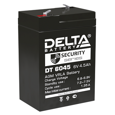 Аккумулятор Delta DT 6045 (6В/4.5 А·ч)
