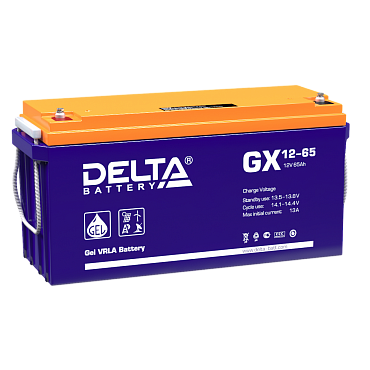 Аккумулятор Delta GX 12-65 (12В/65 А·ч)