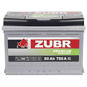 Аккумулятор Zubr Premium (80 Ah) L+ ZU801P