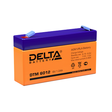 Delta DTM 6012 (6В/1.2 А·ч)
