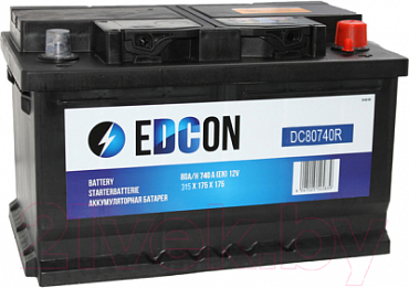 Аккумулятор Edcon (80 Ah) LB DC80740R