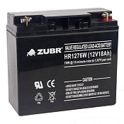 Аккумулятор ZUBR HR 1276 W (12V / 18Ah)