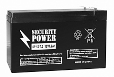 Аккумулятор Security Power SP 12-7.2 (12V / 7.2Ah)