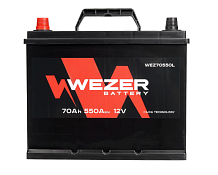 Аккумулятор Wezer JIS (70Ah) L+ WEZ70550L