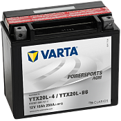 Аккумулятор Varta Powersports AGM YTX20L-4/YTX20L-BS (18 А·ч) 518901026