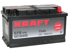 Аккумулятор Kraft EFB (75 Ah) (315) LB