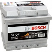 Аккумулятор Bosch S5 001 (52 Ah) 0092S50010