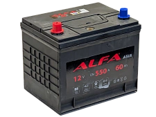 Аккумулятор ALFA Asia (60 Ah) L+ борт